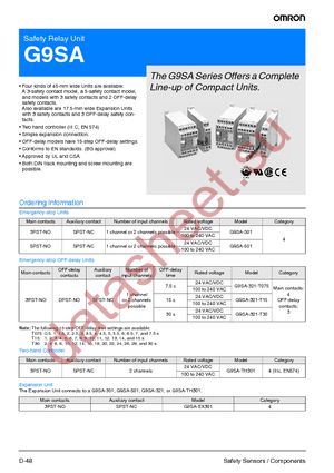 G9SA-EX301 datasheet  